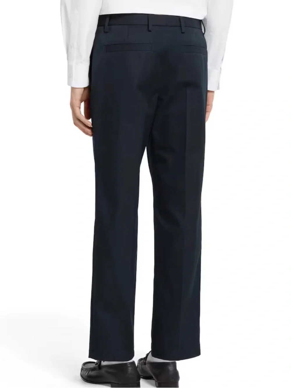 Gucci Men's Navy Dress Pants with Red and Green Trim